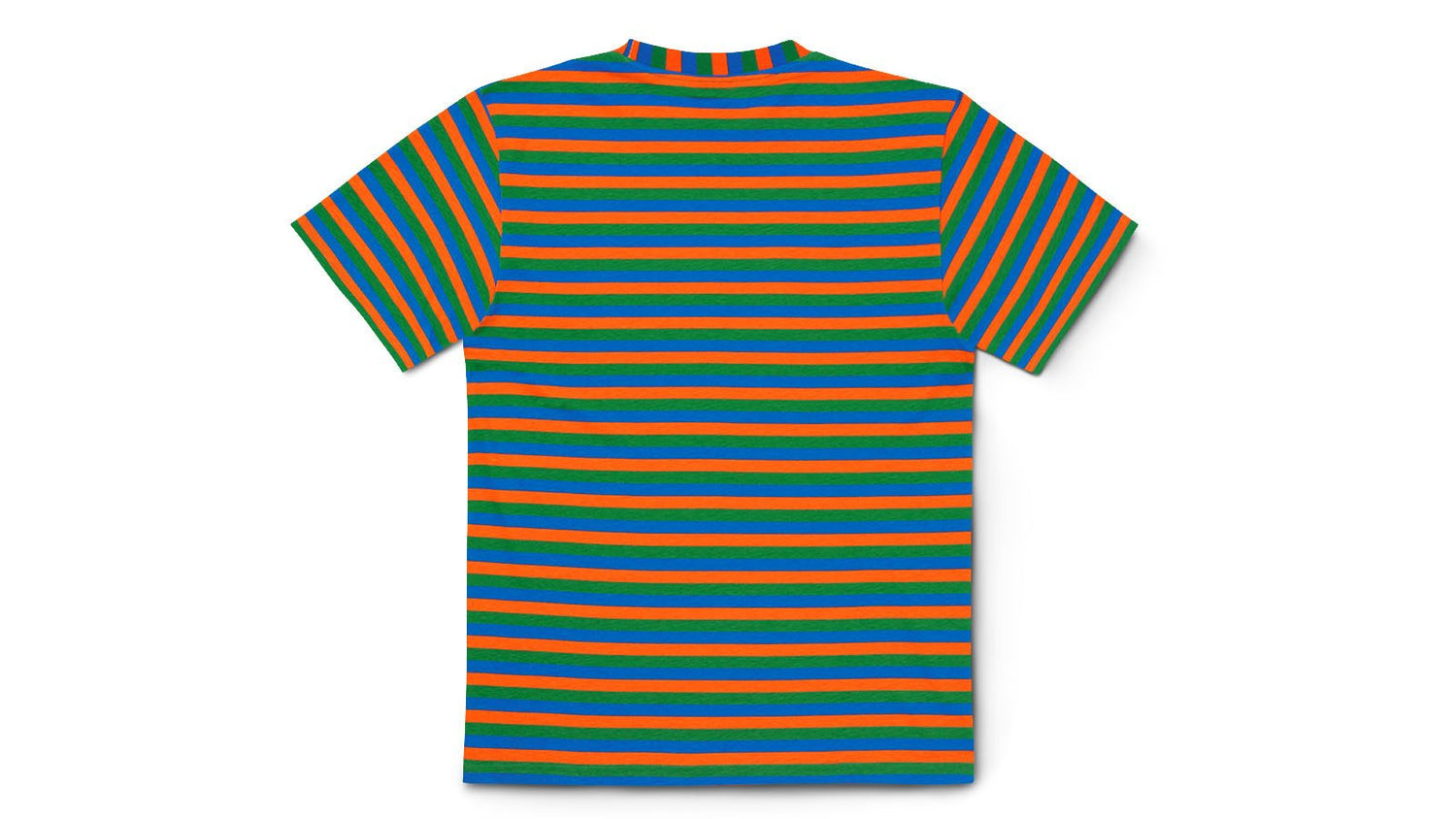 KARHU X SASU KAUPPI TRICOLORE STRIPED T-SHIRT PRINCESS - BLUE / AMAZON