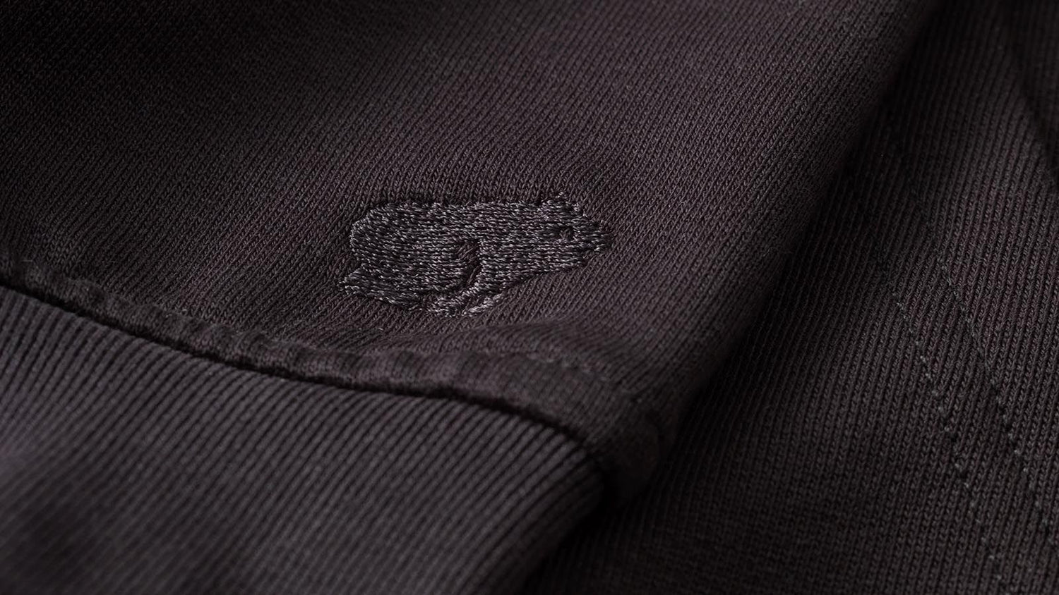 FULL ZIP HOODIE - JET BLACK / FOGGY DEW