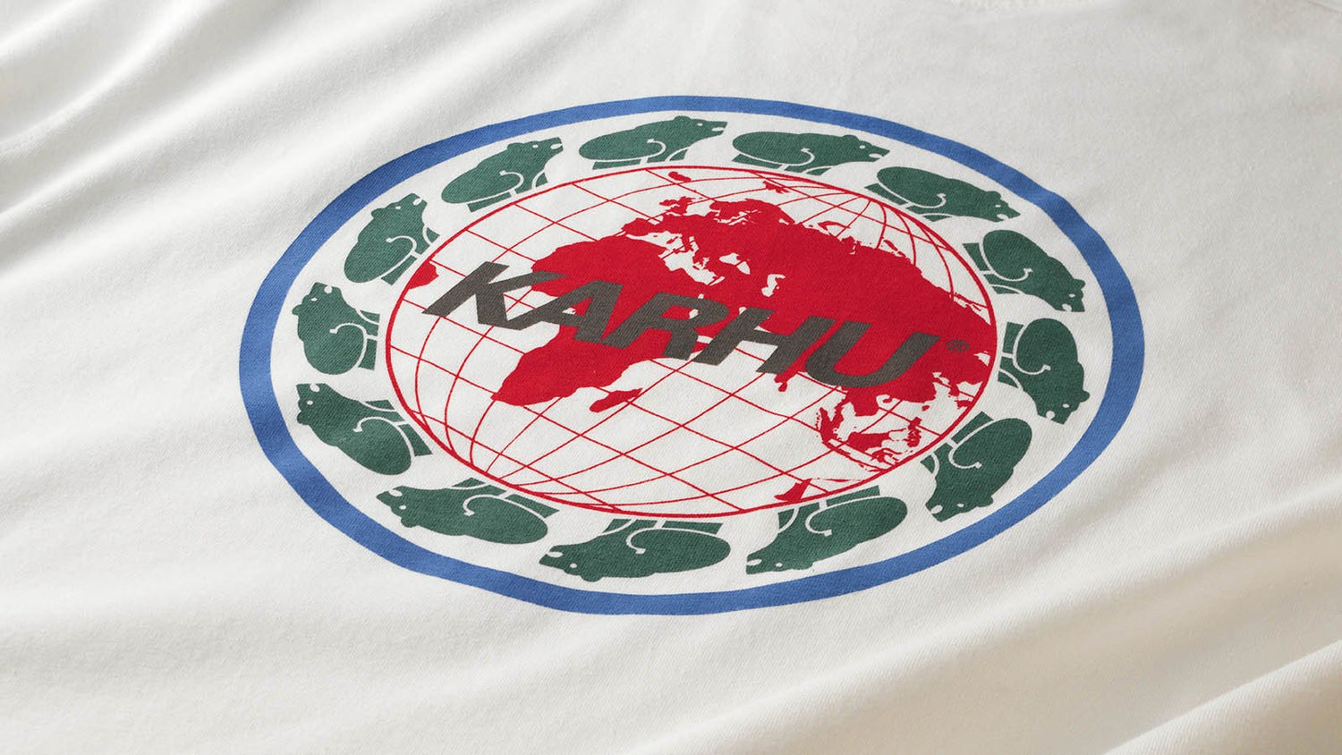 KARHU WORLDWIDE T–SHIRT - BRIGHT WHITE / GULL