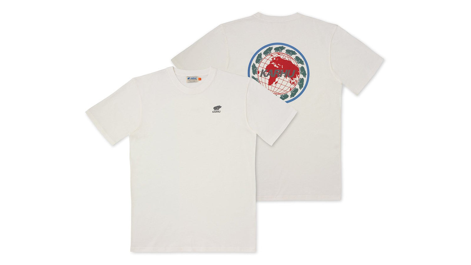 KARHU WORLDWIDE T–SHIRT - BRIGHT WHITE / GULL