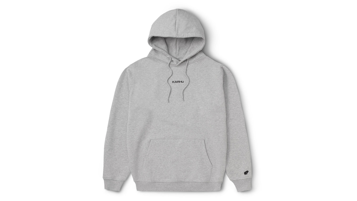 LOGO HOODIE - HEATHER GREY / JET BLACK