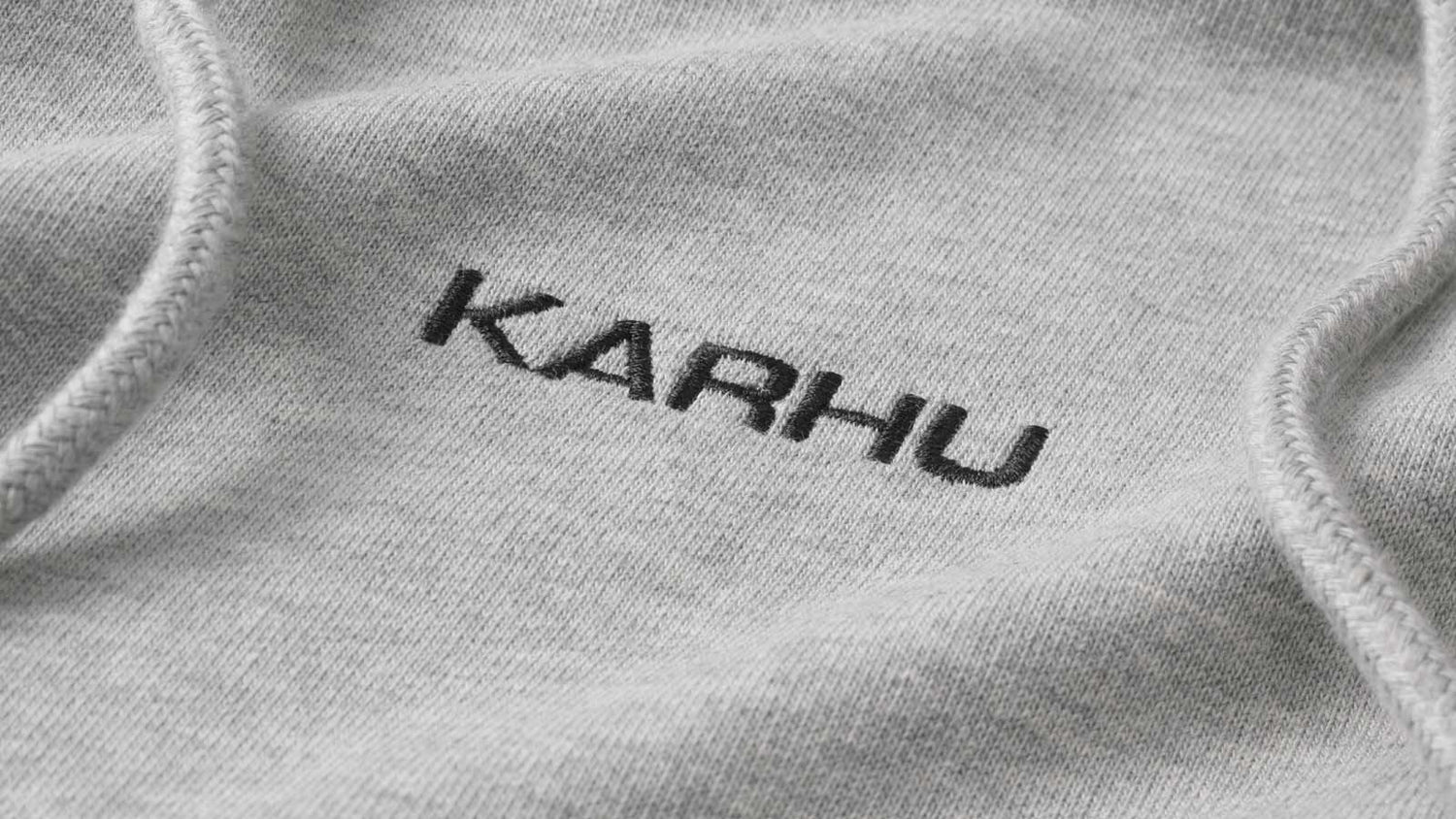 LOGO HOODIE - HEATHER GREY / JET BLACK