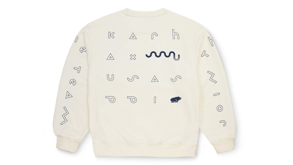 KARHU X SASU KAUPPI MORPHING KARHU SWEATSHIRT - MARSHMALLOW / BLUE PRINT