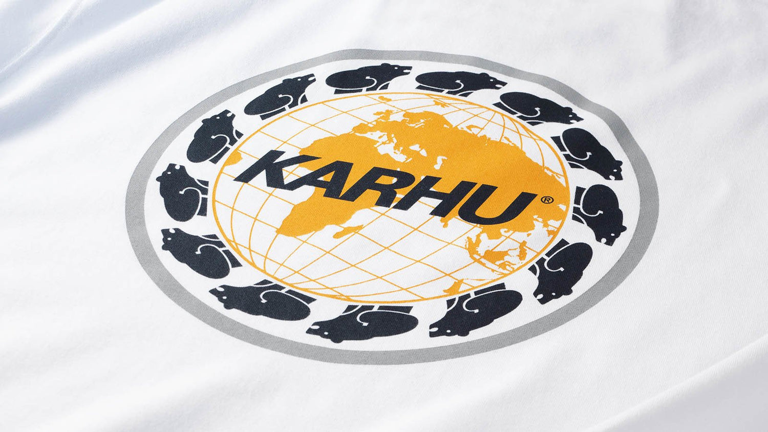 KARHU WORLDWIDE T–SHIRT - WHITE / INDIA INK