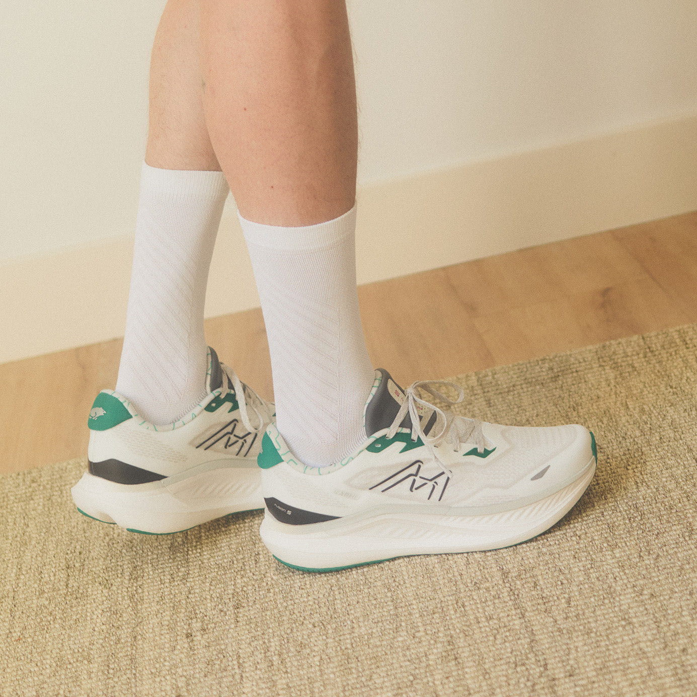 MEN'S FUSION 5.0 - BLANC DE BLANC / ULTRAMARINE GREEN