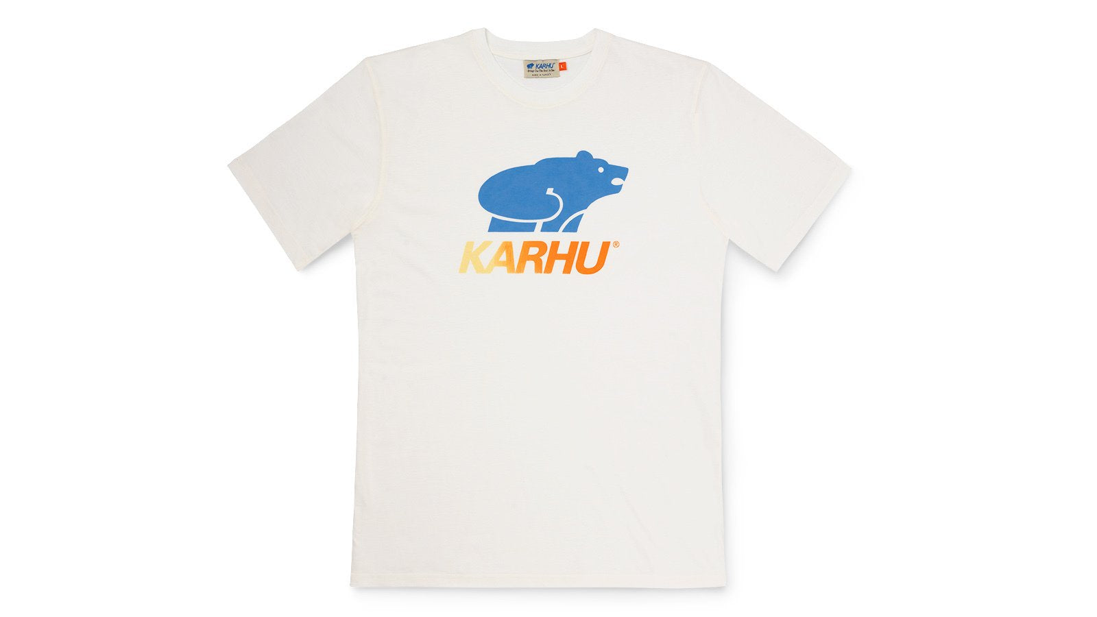 basic logo t-shirt - bright white / azure blue – Karhu JP